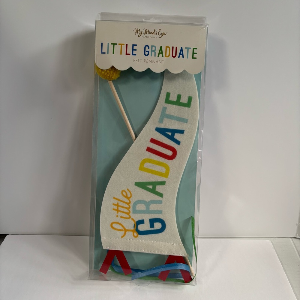 “Littlest Graduate” Felt Pennant Flag Brand New Photo Prop forToddler photos